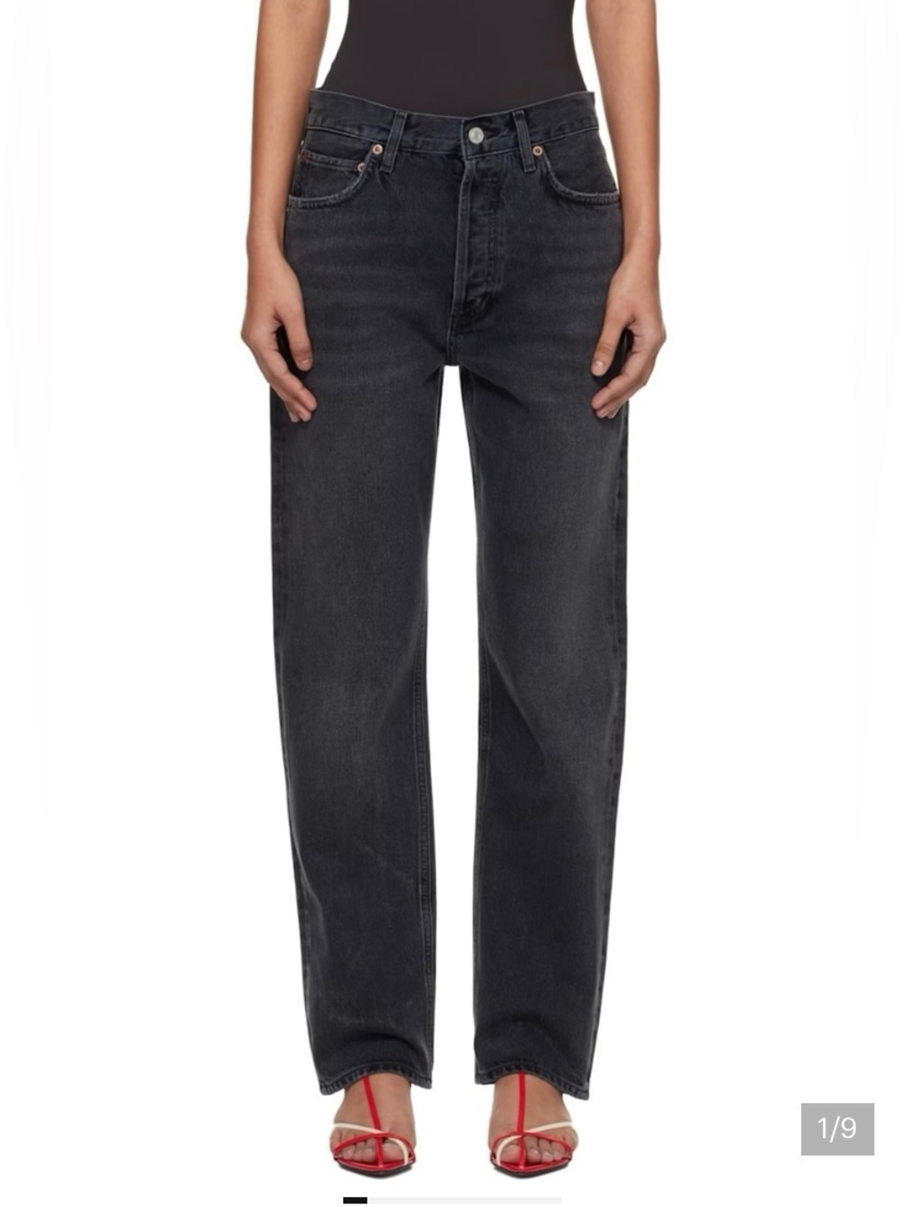 Agolde 90’s Pinch Black Jeans Pants 25